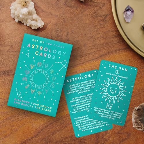 Astrology Cards Deck for Beginners - Learn Your Birth Chart with This 51-Card Set