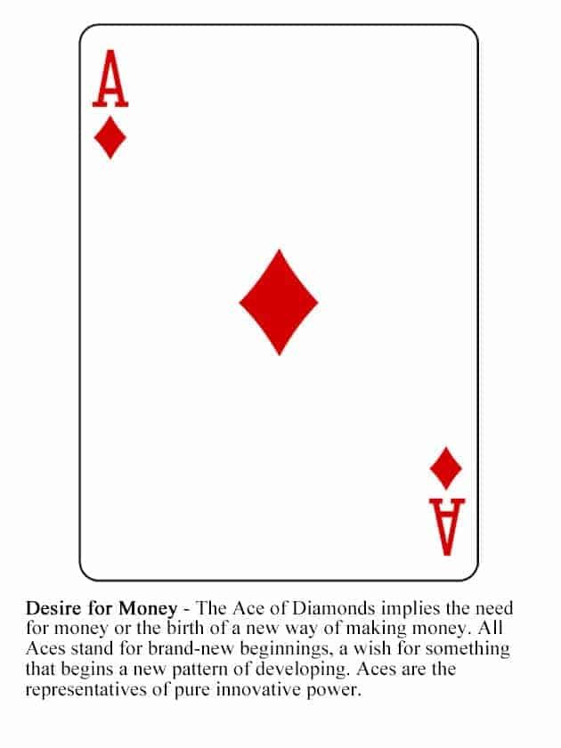 ace of diamonds tarot card meaning