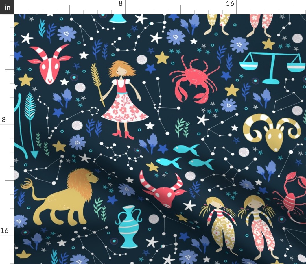 Astrology Fabric Collection: Explore Custom Zodiac-Inspired Designs