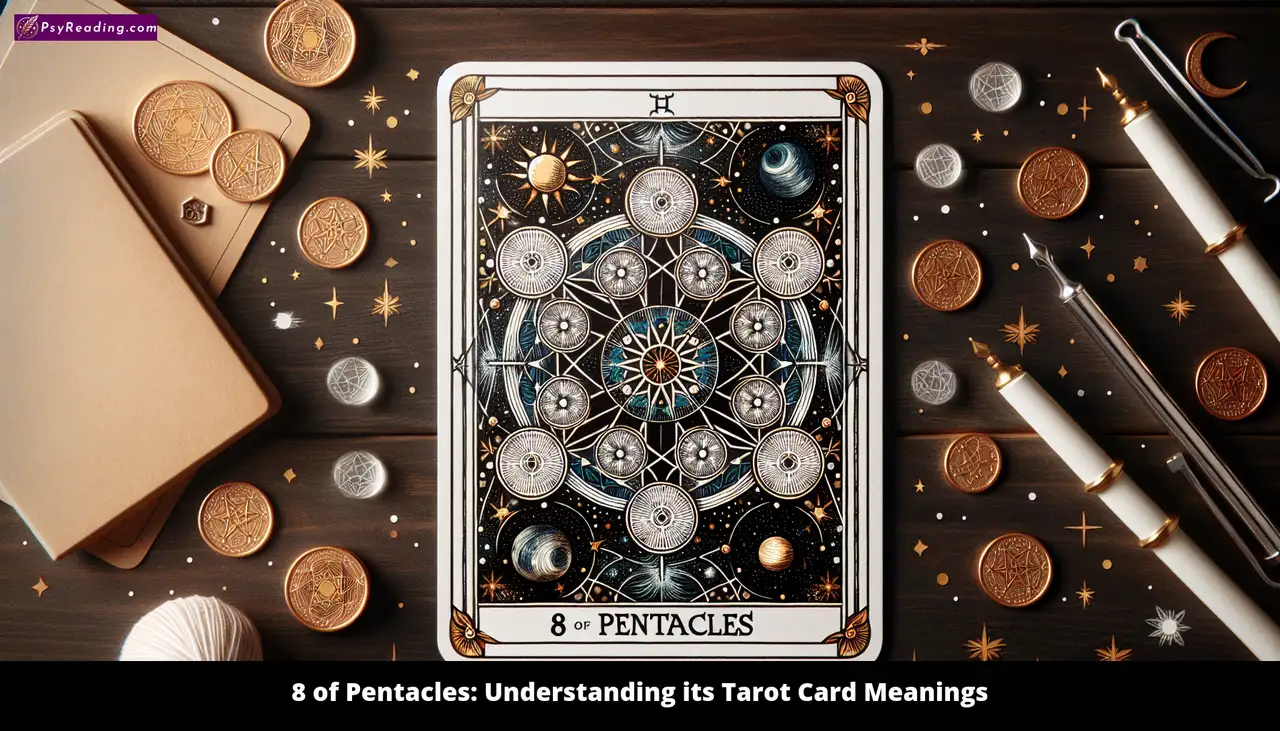 Discover the 8 de Oro Tarot: A Symbol of Hard Work, Resilience, and Prosperity