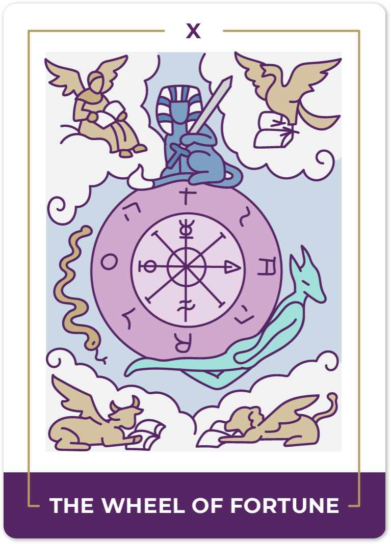 Arcano 10 Tarot Card Meaning: Destiny, Luck, and Change