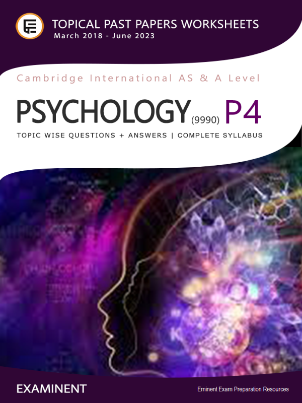 AICE Psychology 9990 Past Papers and Mark Schemes: Complete Collection for Exam Prep