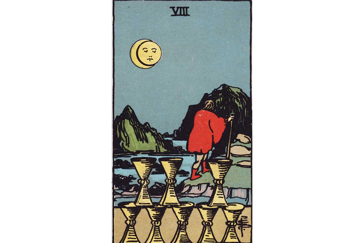 The Meaning of the 8 of Cups Tarot: Embrace Change and Letting Go