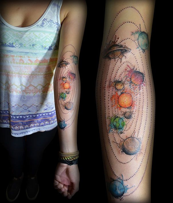 Explore the Universe: Astronomy Sleeve Tattoo Ideas for Space Lovers