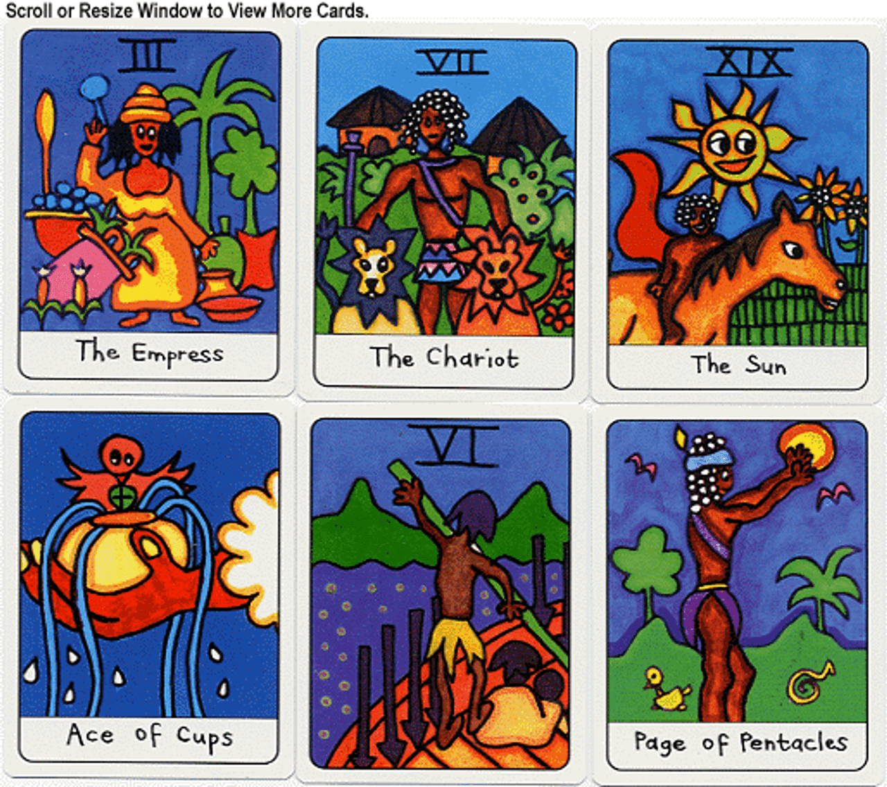 african tarot cards