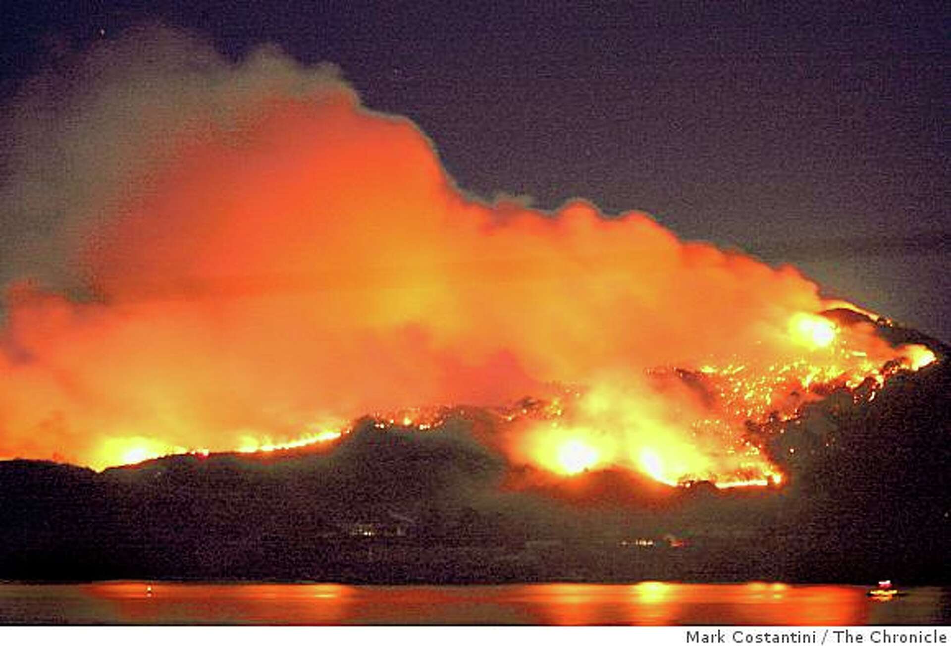 angel island on fire