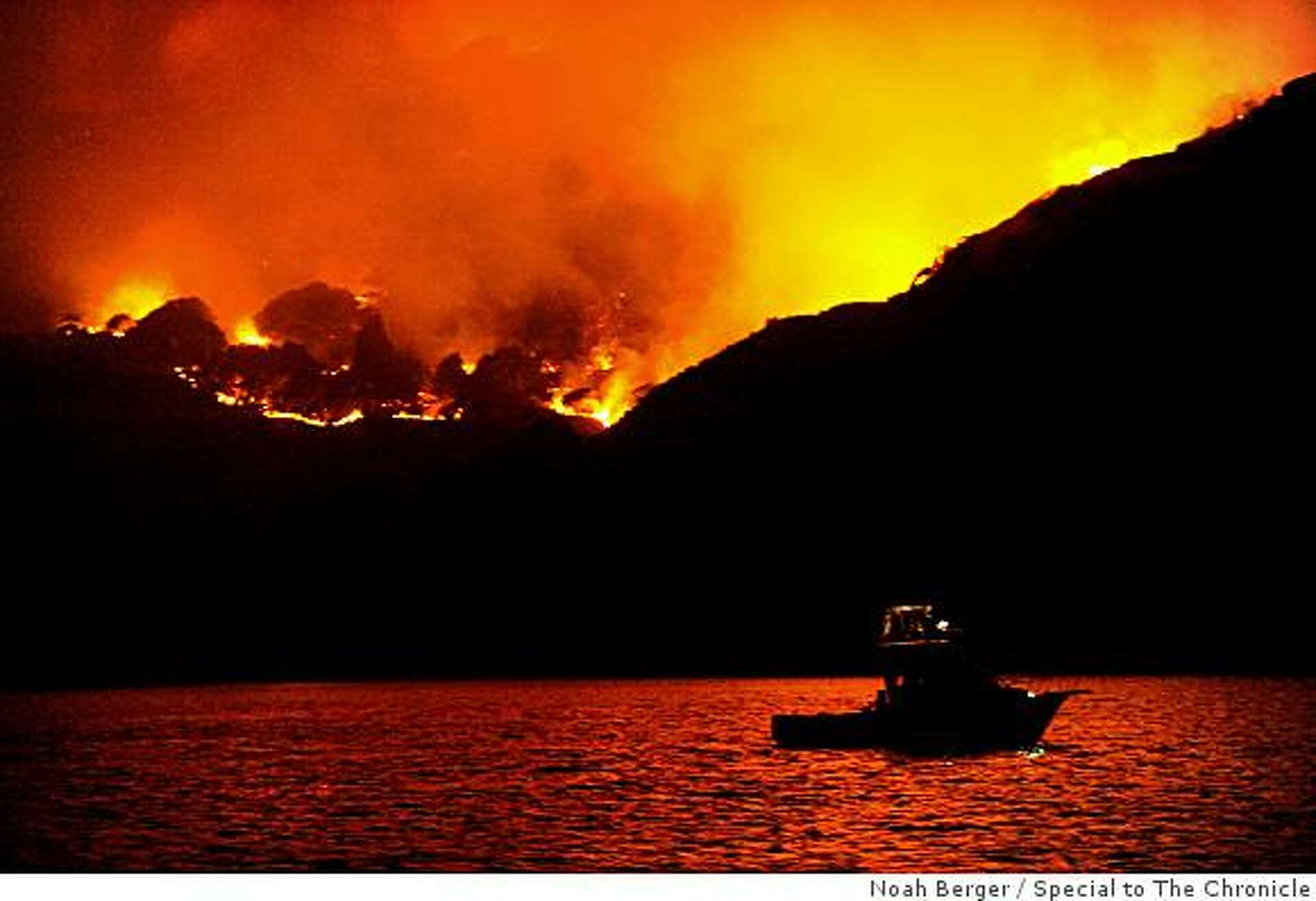 angel island on fire