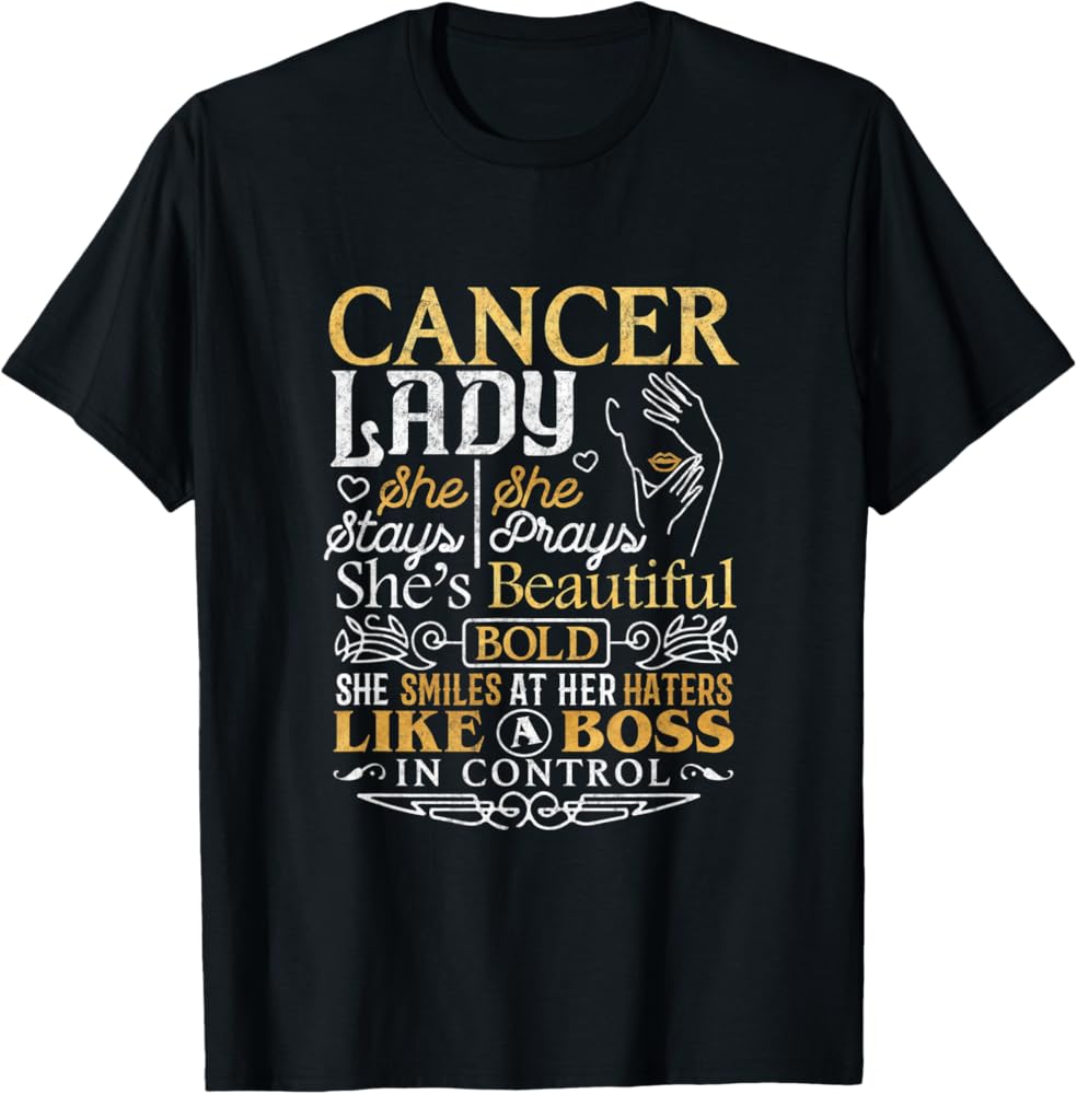 Trendy Cancer Zodiac T-Shirts – Personalized Horoscope Apparel