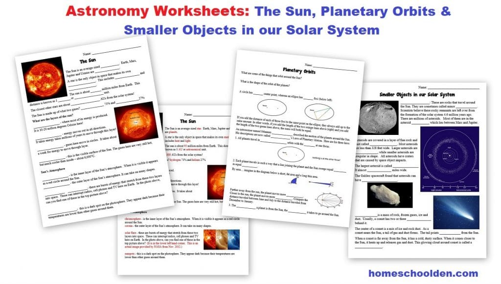 Explore the Universe with Printable Astronomy Worksheets