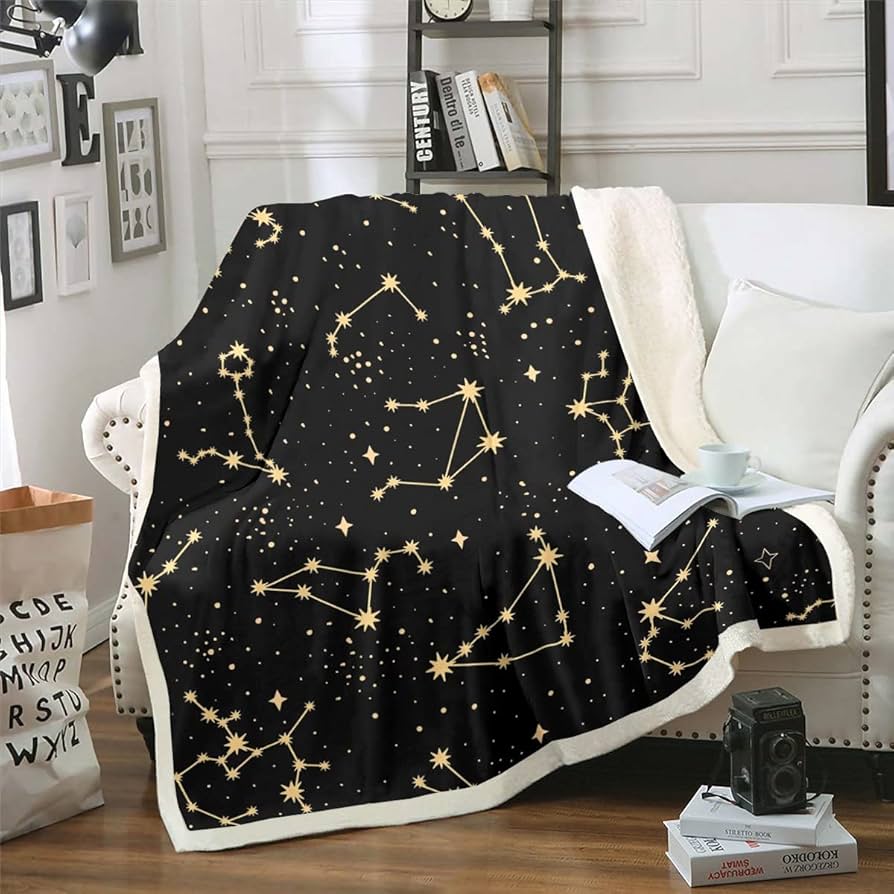 Cozy Up with an Astrology Blanket – Find Your Zodiac Constellation Throw