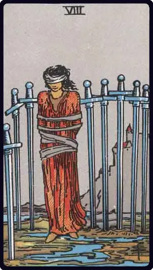 Understanding the 8 of Swords Tarot: Obstacles, Struggles, and Insights