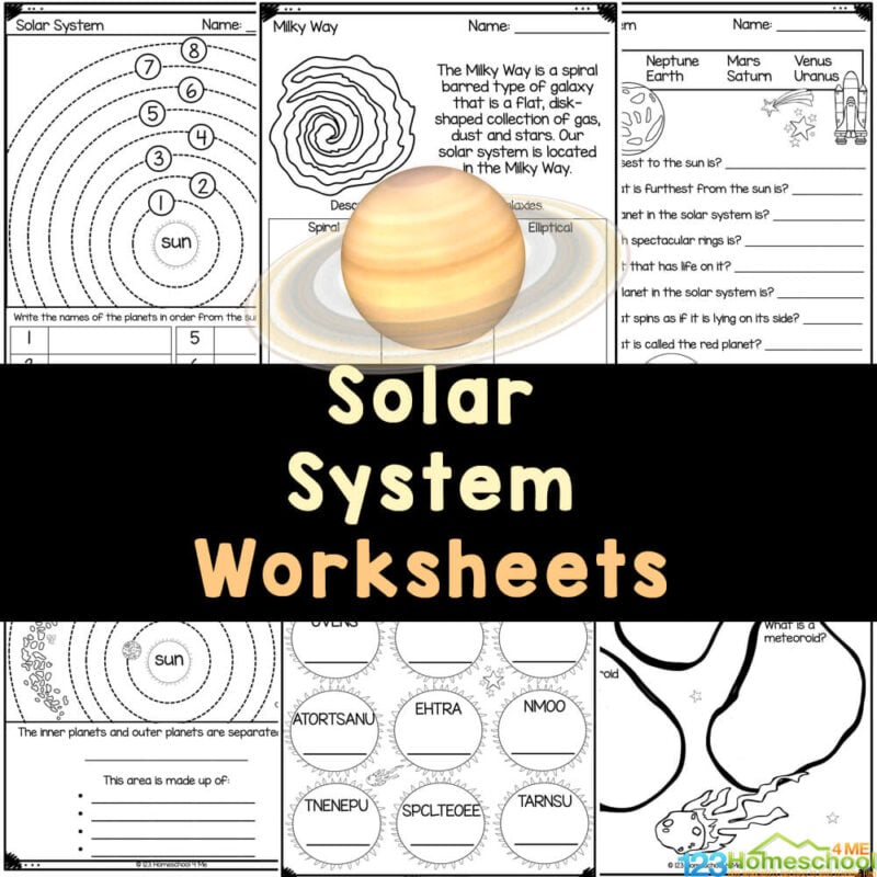 Explore the Universe with Printable Astronomy Worksheets