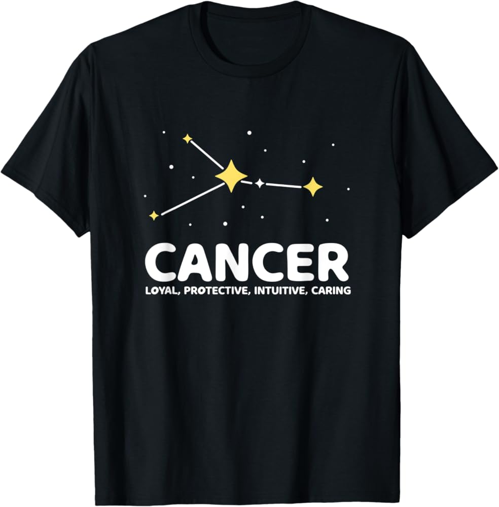 Trendy Cancer Zodiac T-Shirts – Personalized Horoscope Apparel