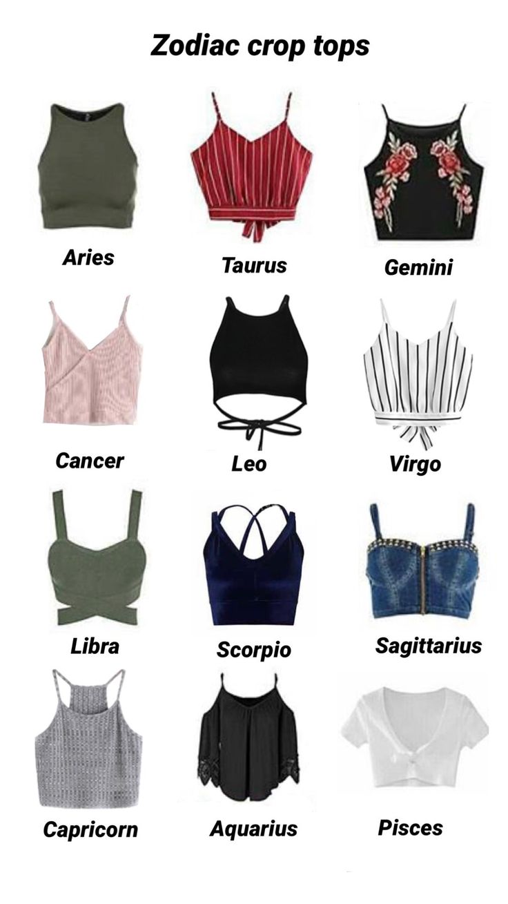 astrology crop top