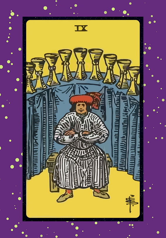 How the 9 Copas Tarot Card Reflects Emotional Fulfillment and Wishes