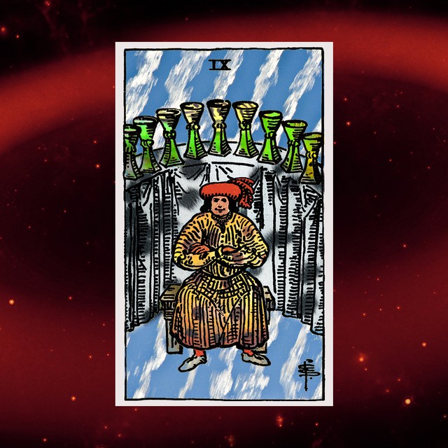 What Does the Nine of Cups Tarot Mean? Fulfillment, Happiness & Desire Realized