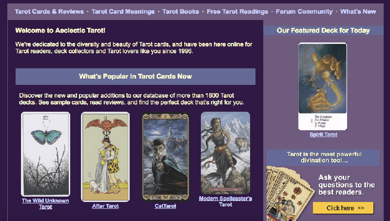 aeclectic free tarot