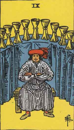 How the 9 Copas Tarot Card Reflects Emotional Fulfillment and Wishes