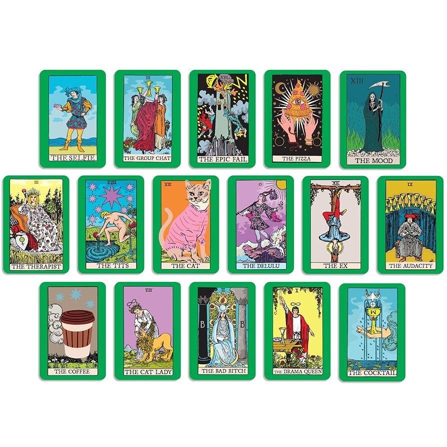 Funny tarot cards to buy online (best and most amusing tarot card decks)