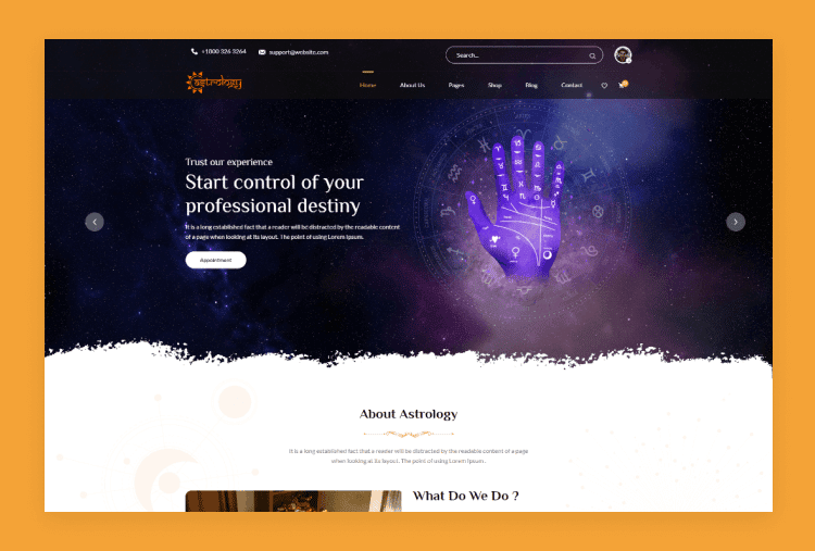 Create Astrology Website with Simple Templates in Minutes