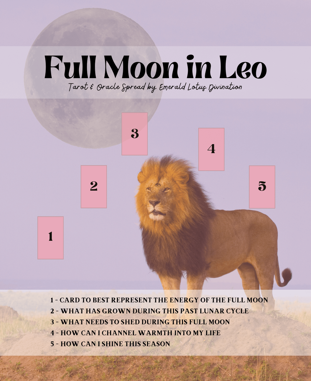 Try this full moon in Leo tarot spread and get ready for a big energy shift!