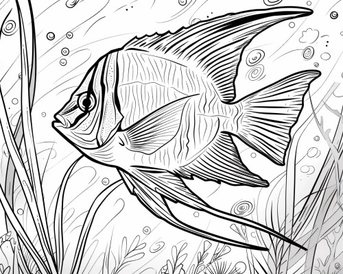 Angelfish Pictures To Color: Fun & Easy Coloring Pages