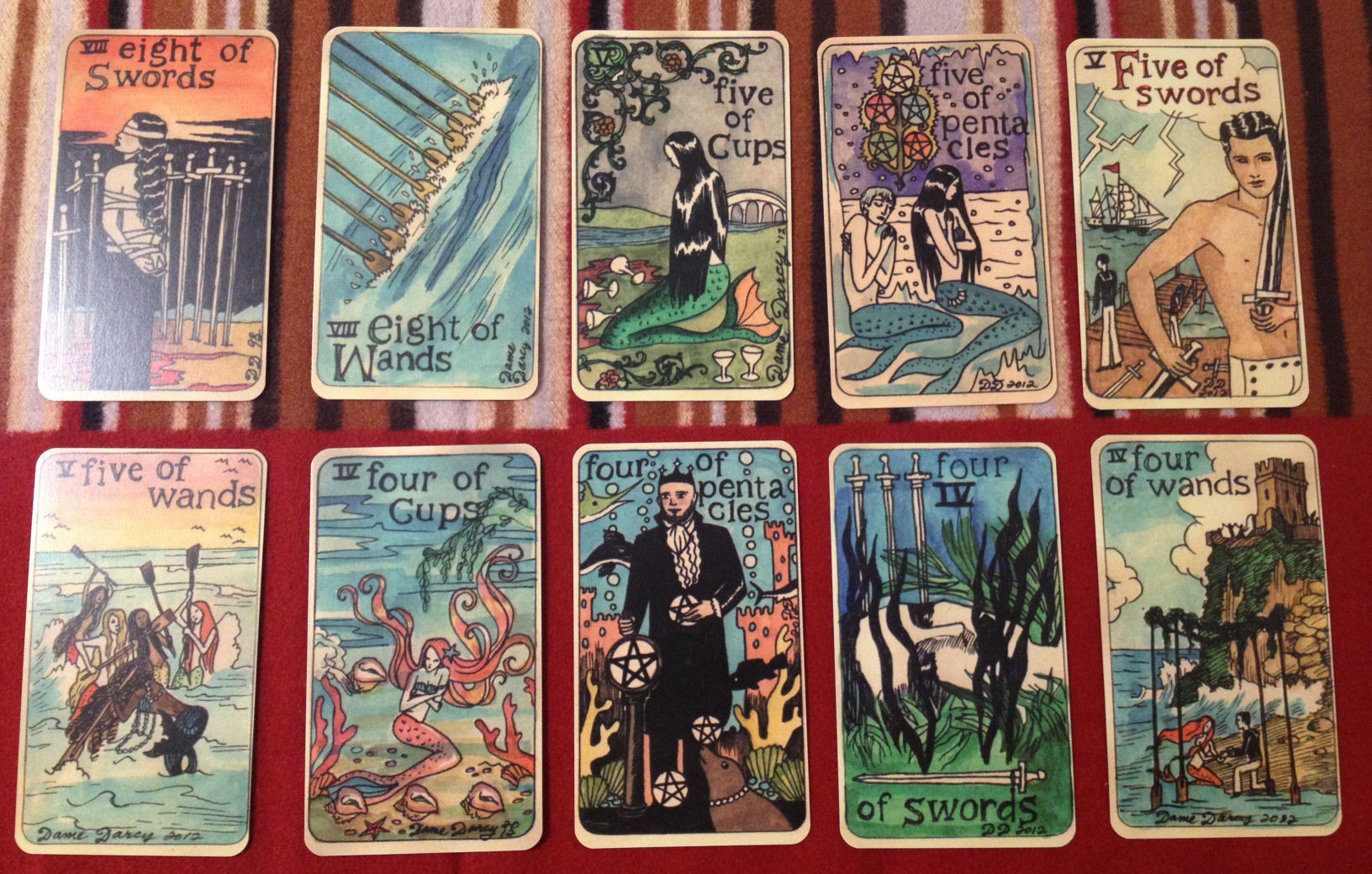 Dame Darcy Mermaid Tarot Cards: Unveiling the Four Suits Meaning