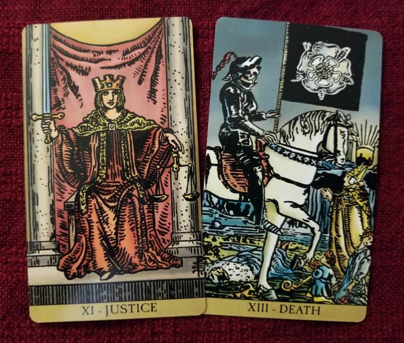 Understanding the Meaning of Death and Justice Tarot