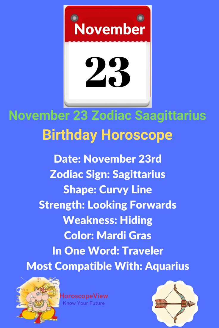 Whats the horoscope for November 23 birthday? Check your zodiac sign and daily predictions here!