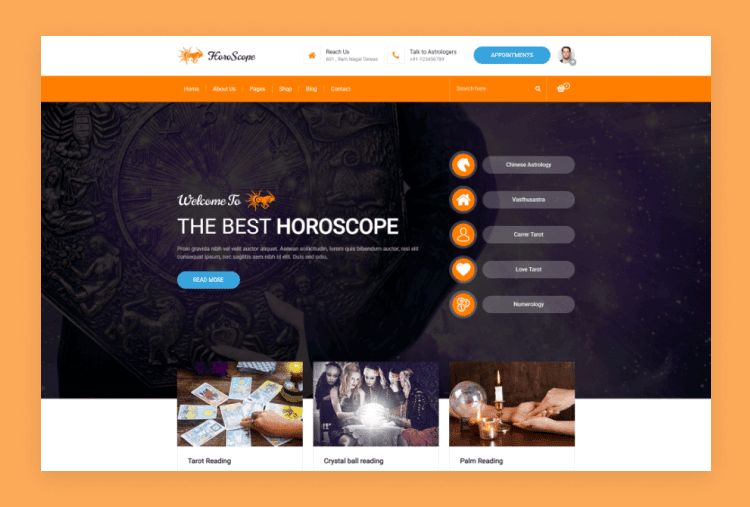 Create Astrology Website with Simple Templates in Minutes