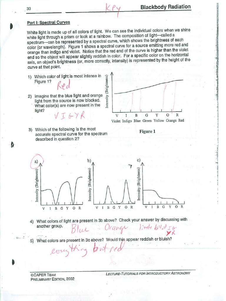 Unlock the Secrets: Lecture Tutorials for Introductory Astronomy 3rd Edition Answer Key