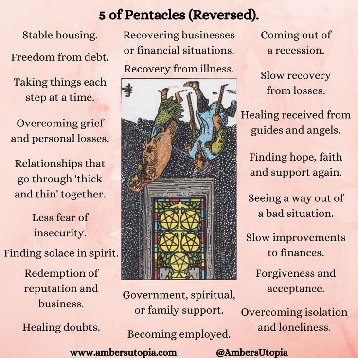 five of pentacles tarot card meaning upright and reversed position tips