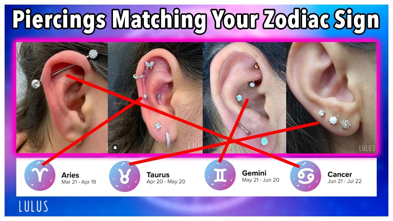 Shine Bright: Astrology Piercings to Match Your Star Sign