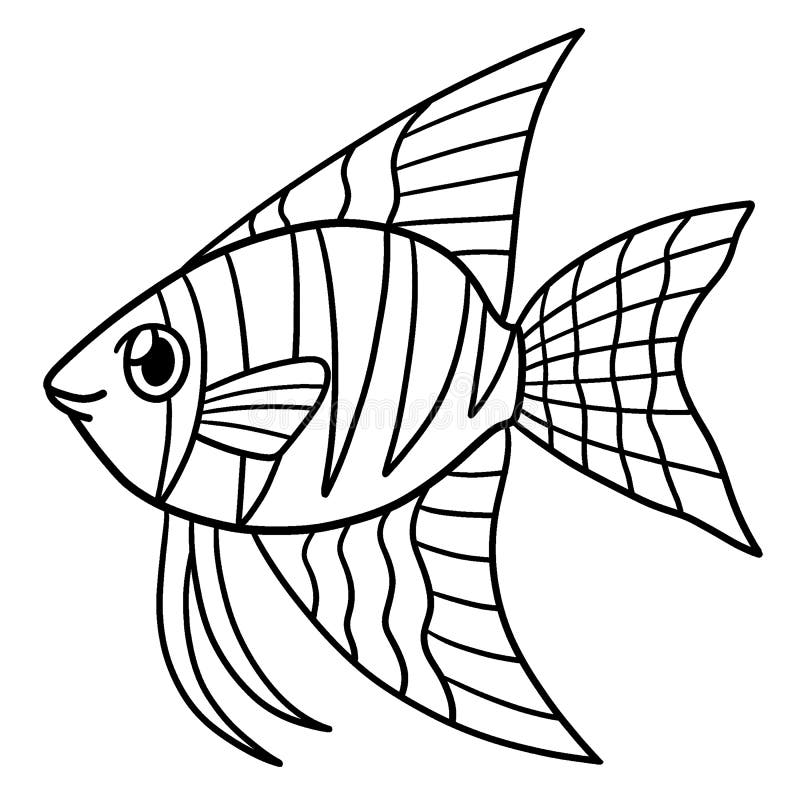 Angelfish Pictures To Color: Fun & Easy Coloring Pages