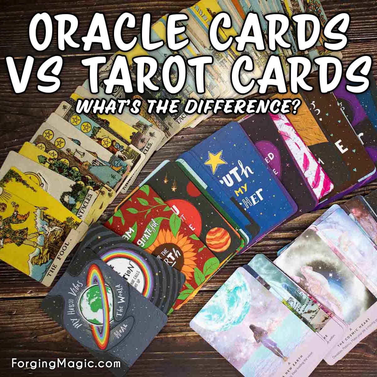 Deep Dive: Understanding the Difference Between Oracle and Tarot Cards