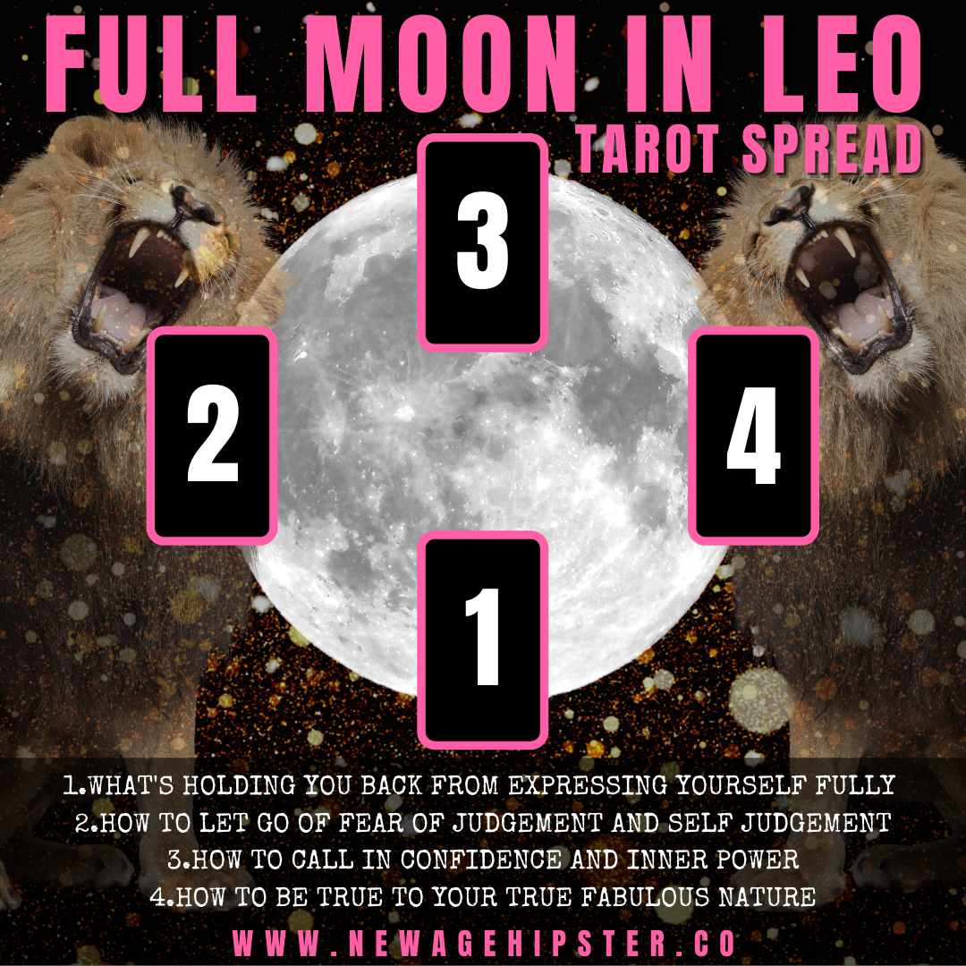 Try this full moon in Leo tarot spread and get ready for a big energy shift!