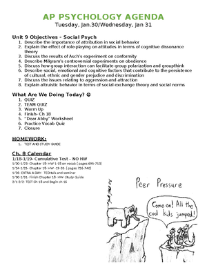 Get Prepared: Social Psychology Practice Test for AP Psychology Unit 9.