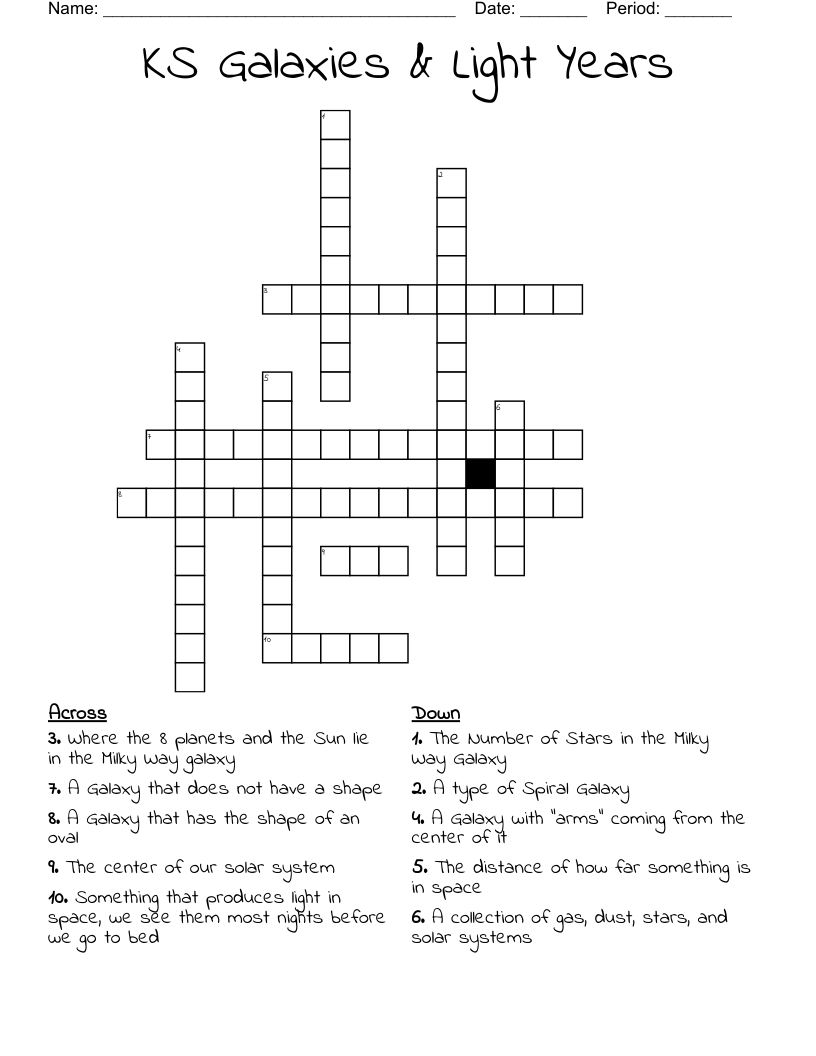 Unlocking the Light Ratio in Astronomy Crossword Puzzle