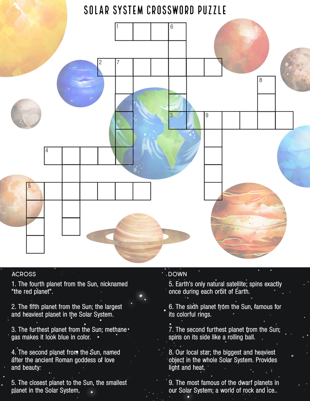 Fun Astronomy Crosswords: Perfect for a Minor in College