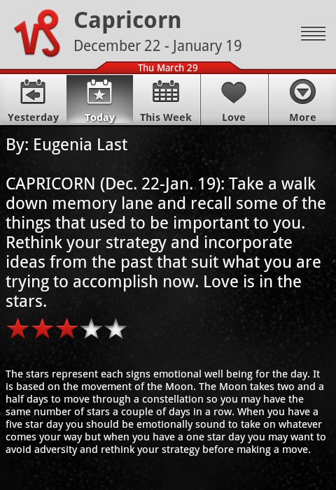 Get Your Daily Horoscope Eugenia Reading Now, Its Amazing