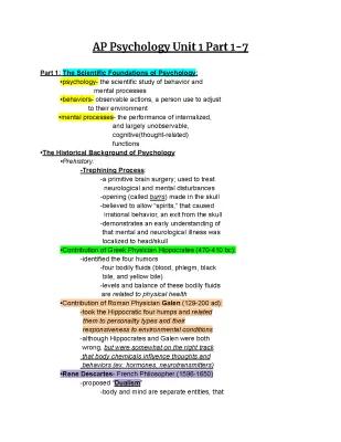 AP Psychology Unit 1 Vocabulary: Flashcards and Simple Study Tips