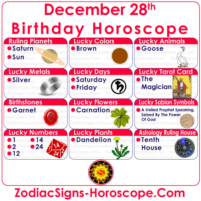 Whats the Horoscope for December 28 Birthday? Find Out Your Zodiac Insights Here!