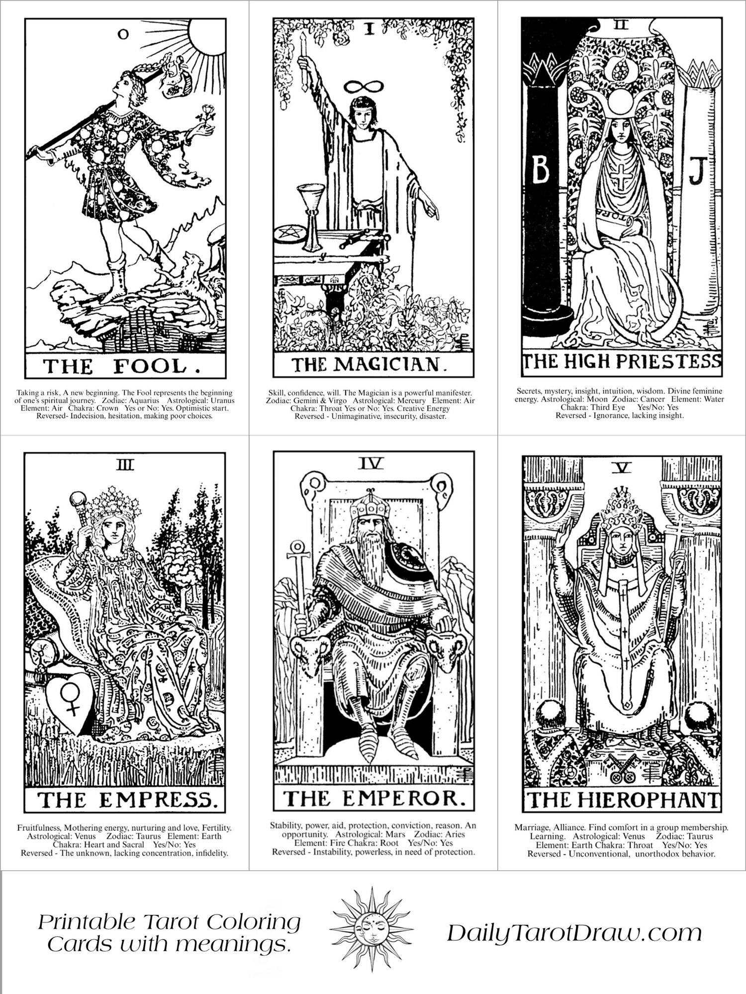 Black White Tarot Cards: Meanings and Interpretations