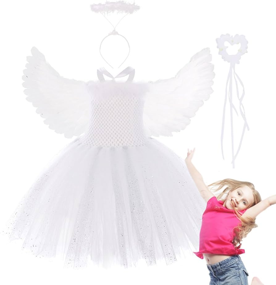 Get the Best Angel Tutu Costume for Halloween or Dress-Up