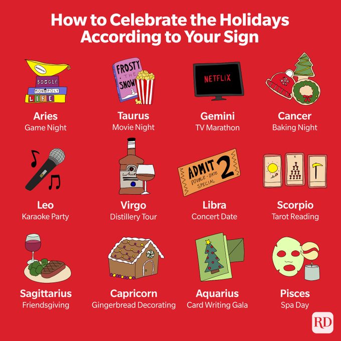 Whats Your Holiday Vibe? Astrology Signs as Holiday Themes