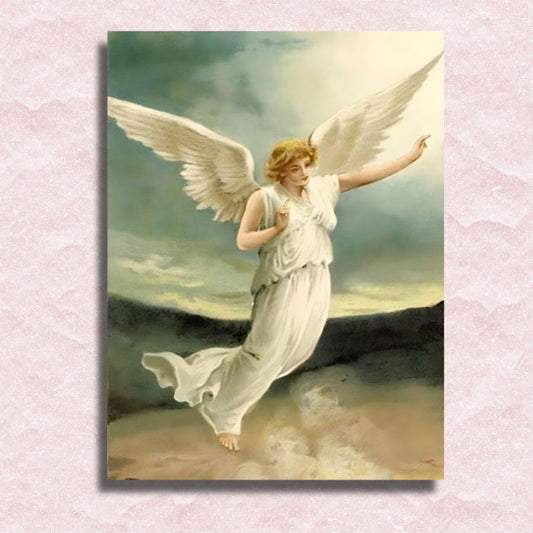 Paint by Numbers Angels Unwind with Charming Angel Painting