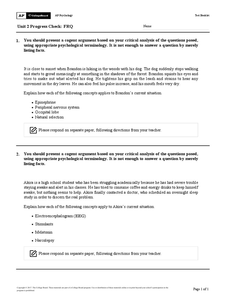 Easy Peasy AP Psychology Unit 2 Quiz: Test Your Knowledge Now