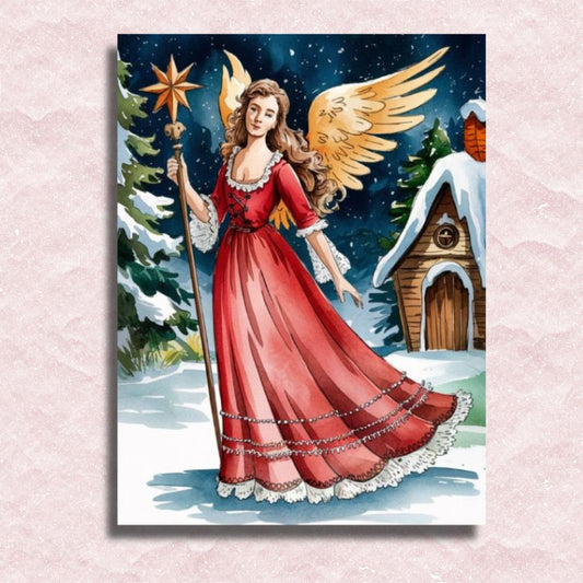 Paint by Numbers Angels Unwind with Charming Angel Painting