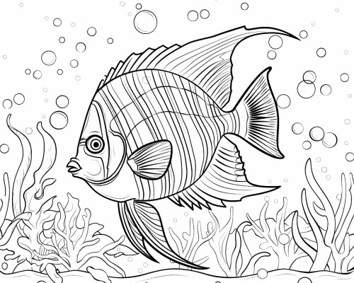 Angelfish Pictures To Color: Fun & Easy Coloring Pages