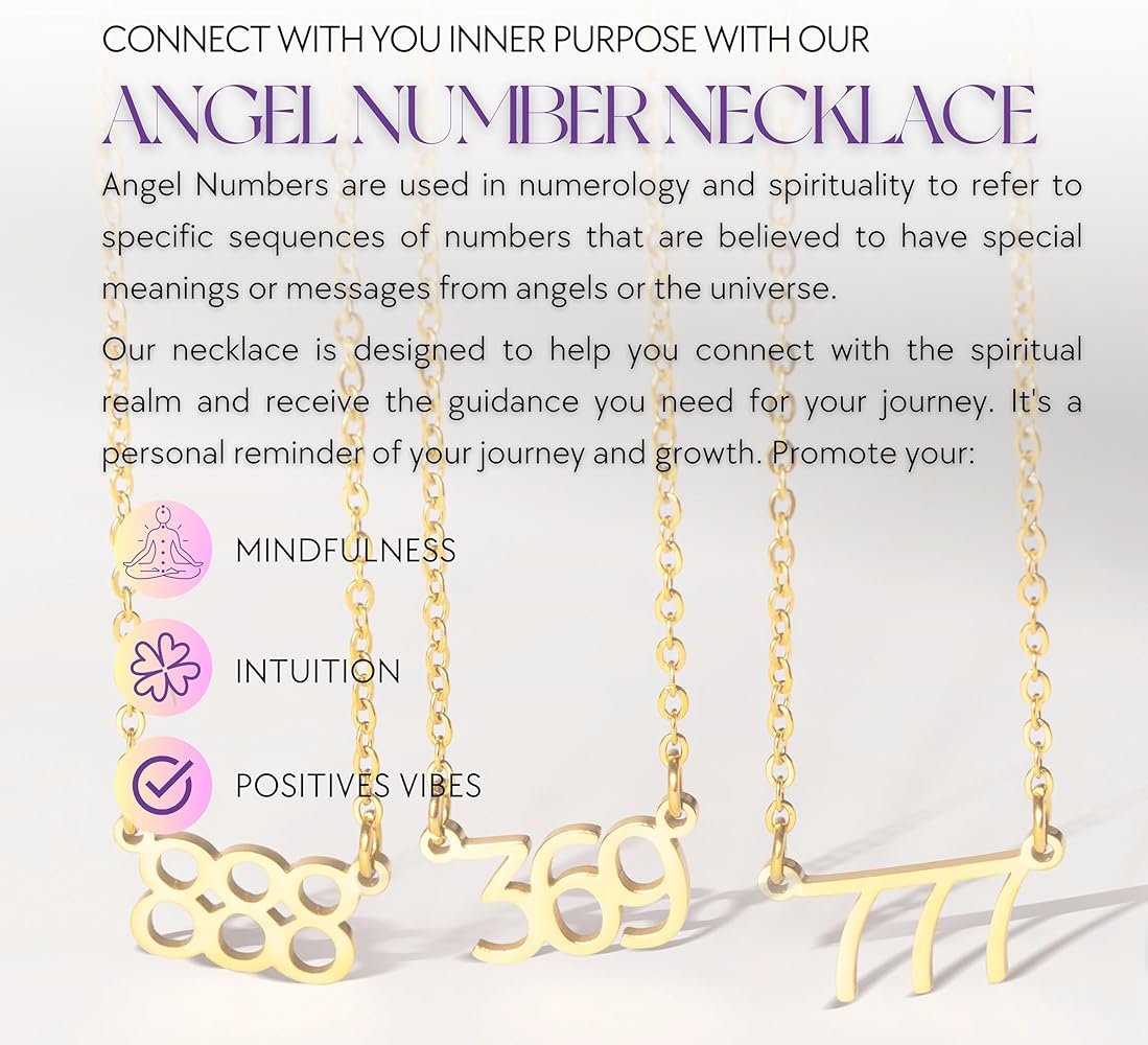 Stay on the Right Path with Personalized Angel Numbers Necklaces